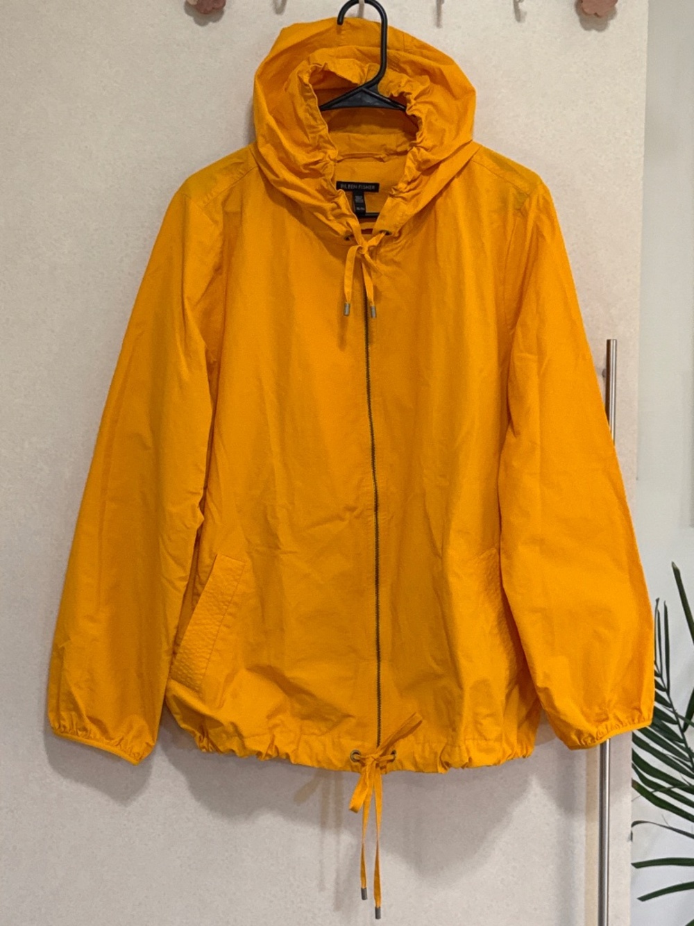Eileen Fisher Marigold Windbreaker Cotton Nylon Blend XL